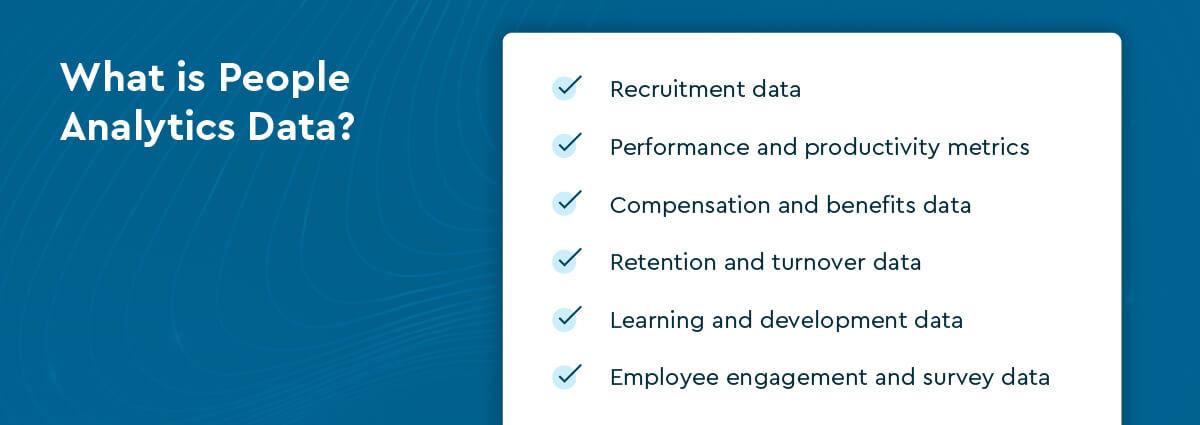 What is people analytics data? Checklist graphic