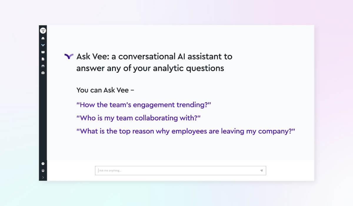 Ask Vee Visier's genAI assistant
